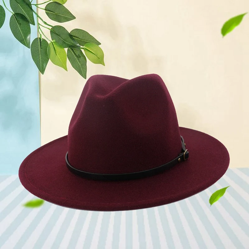 Шерстяная шляпа Fedora Hawkins фетровая шляпка с широкими полями женская Трилби Chapeu Feminino шляпа Женская Мужская Джаз церковь Крестный отец шляпы сомбреро
