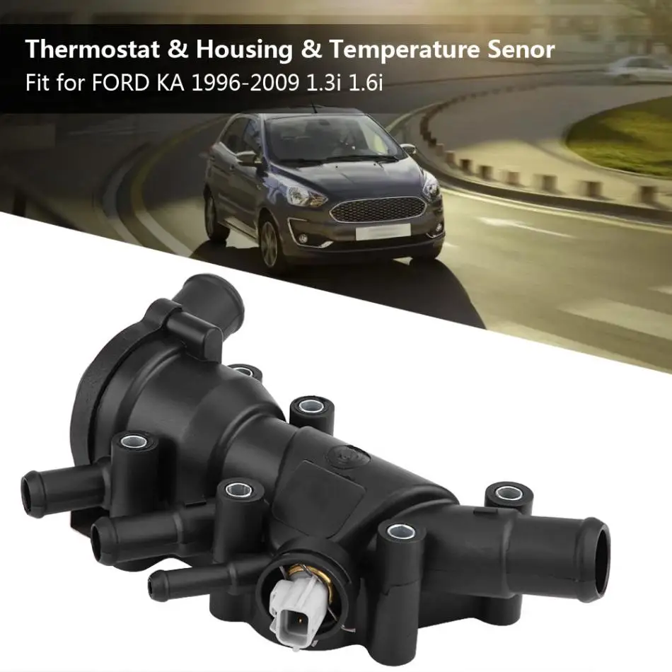 Термостат с корпусом+ датчик температуры для FORD KA 1996-2009 1.3i 1.6i 1212852 1337823