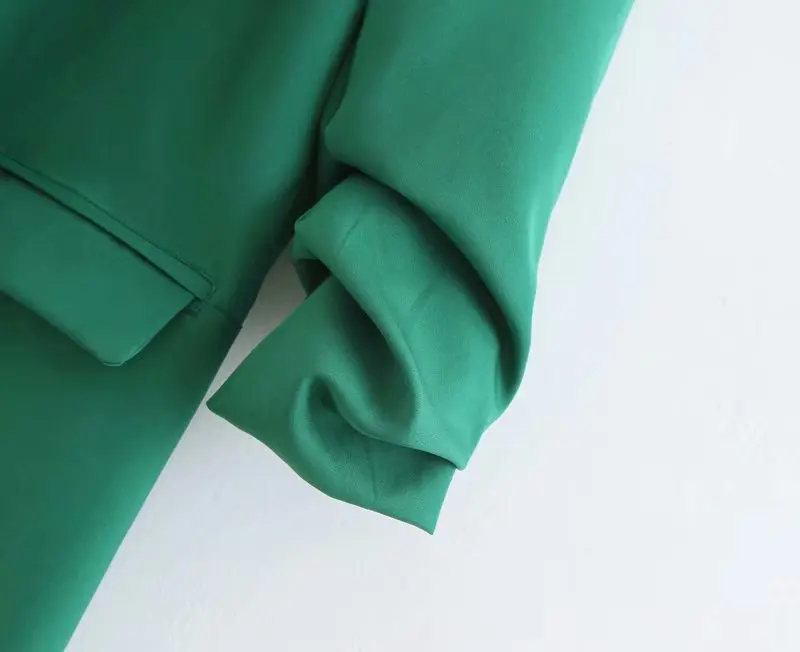 Summer New Style Europe And America WOMEN'S Dress-Style Solid Color Sleeves Pleated Loose-Fit Suit Coat W1844