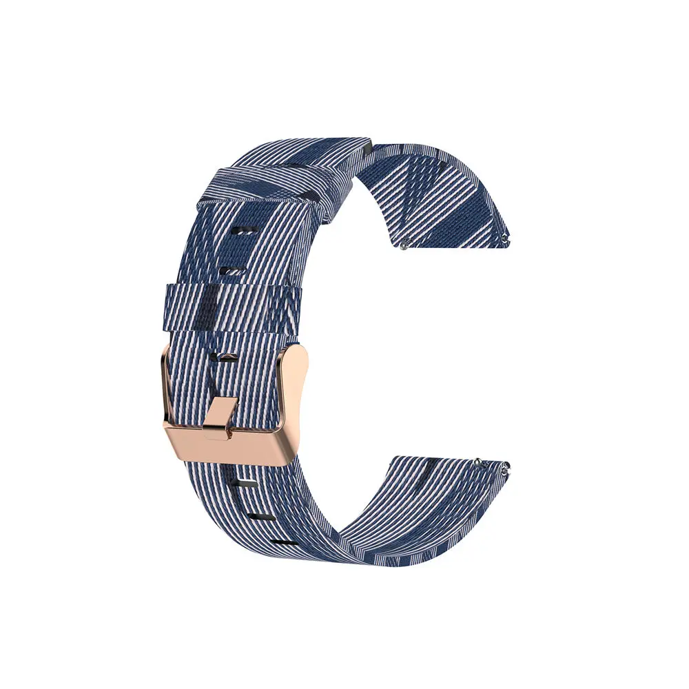 Blue white Для Fitbit Versa2/versa lite ремешок для часов Fitbit Blaze нейлоновый ремешок для часов деловой Браслет для Fitbit Versa 2/lite Fitbit Blaze Man - Цвет: Blue white