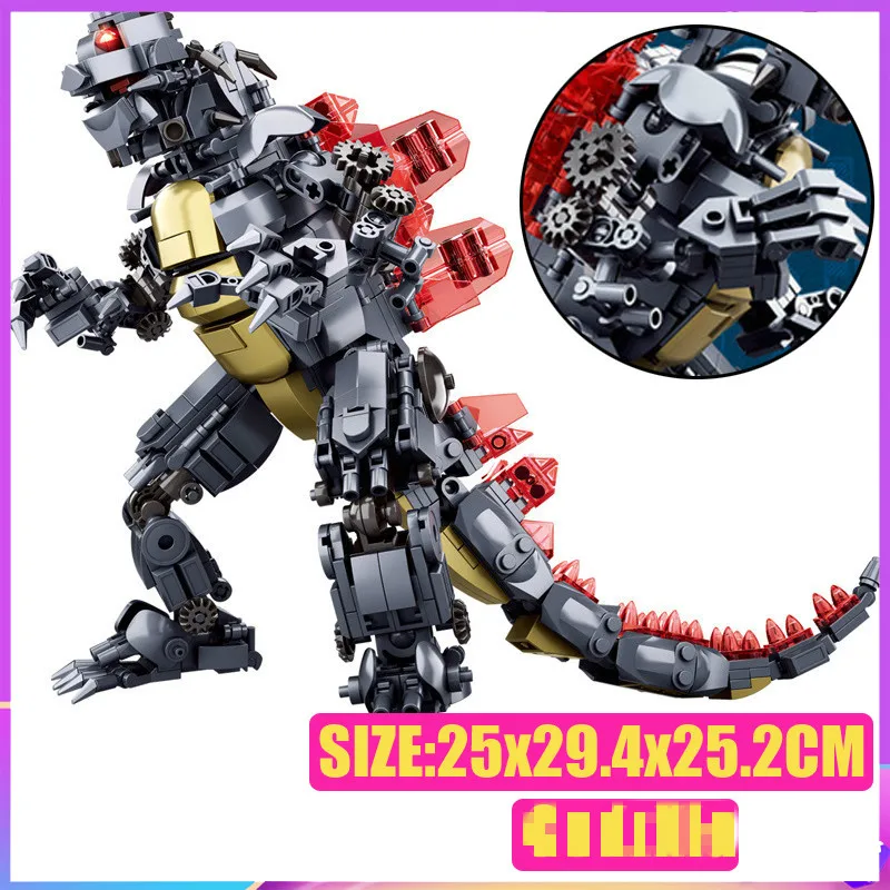 

King of The Monsters Godzillaing Brickheadz Set Building Blocks Figures Bricks Toy Movie SuperHero Sluban 0783