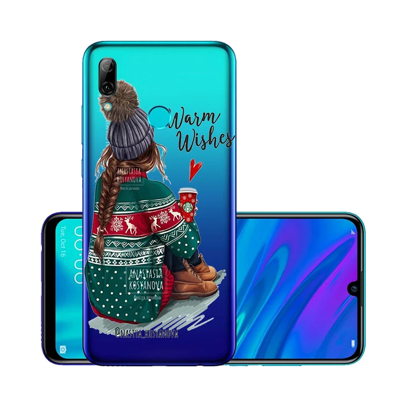 Для huawei P Smart чехол для маленькой девочки Модный Роскошный чехол для мамы huawei P10 Lite Plus чехол s Nova 5 4 3i прозрачный Psmart Z - Цвет: W133