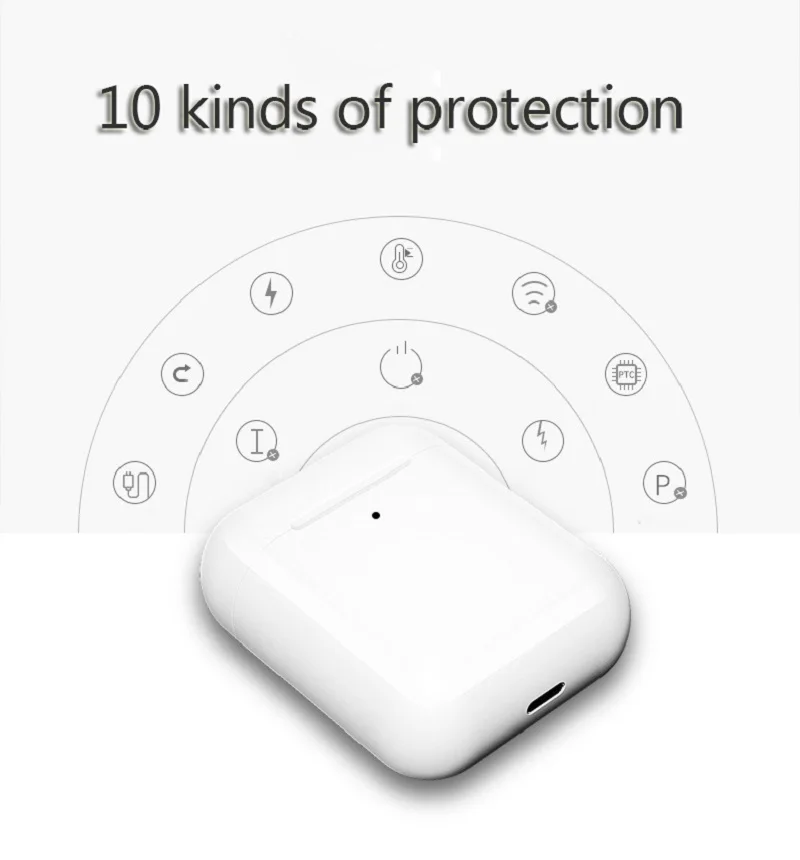 I500 Tws Air 1:1 беспроводные Bluetooth наушники мини стерео бас наушники коробка для наушников для iPhone xiaomi телефон