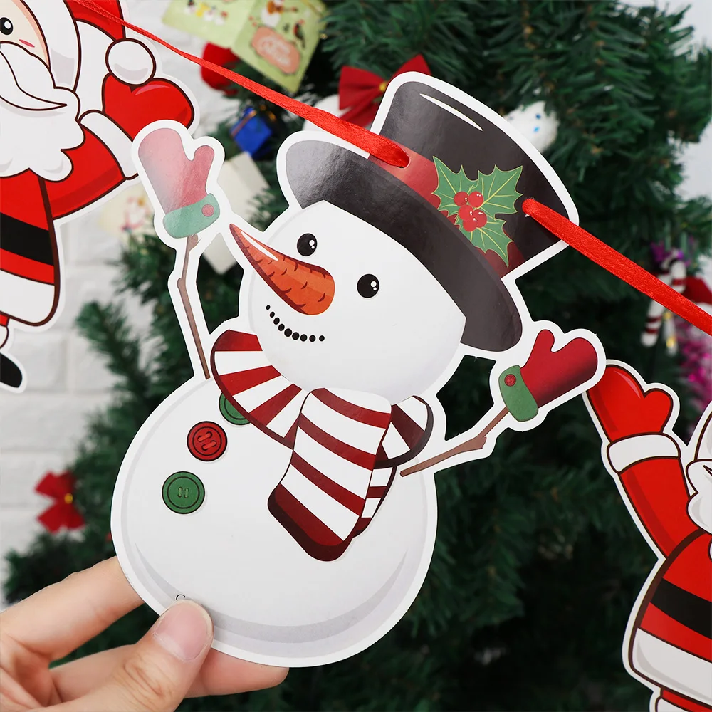 Рождественские Украшения Флаг Бантинг Баннер для дома Navidad Рождественская елка огни Рождественские декоративные украшения Рождественский подарок Счастливый