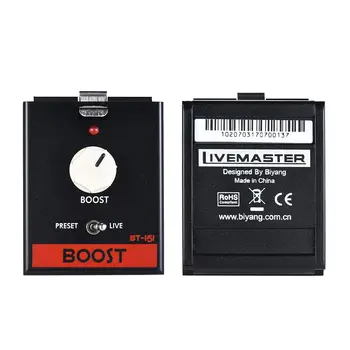 

High quality BIYANG LiveMaster Series BT-151 Clean Boost Guitar Effect Pedal Module True Bypass