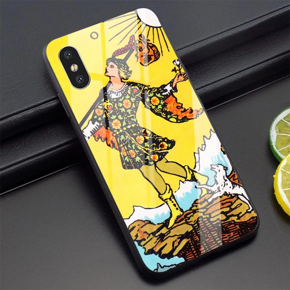 K3005105 Таро карты чехол для телефона для iPhone 5 Чехол 6 6S 7 8 плюс Xs Max XR X 11 Pro закаленное Стекло - Цвет: K3005105