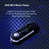 USB MP3 Music Player Digital LCD Screen Support 32GB TF Card & FM Radio With Microphone Black Blue Mp3 Player ► Photo 1/6