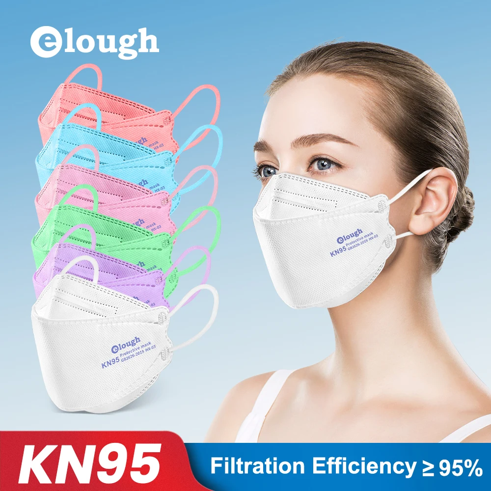 

Elough FFP2 Masks KN95 Fish Mascarillas Homologada españa ffp2mask CE respiratory Filter Reusable Protective Face Mask Masque