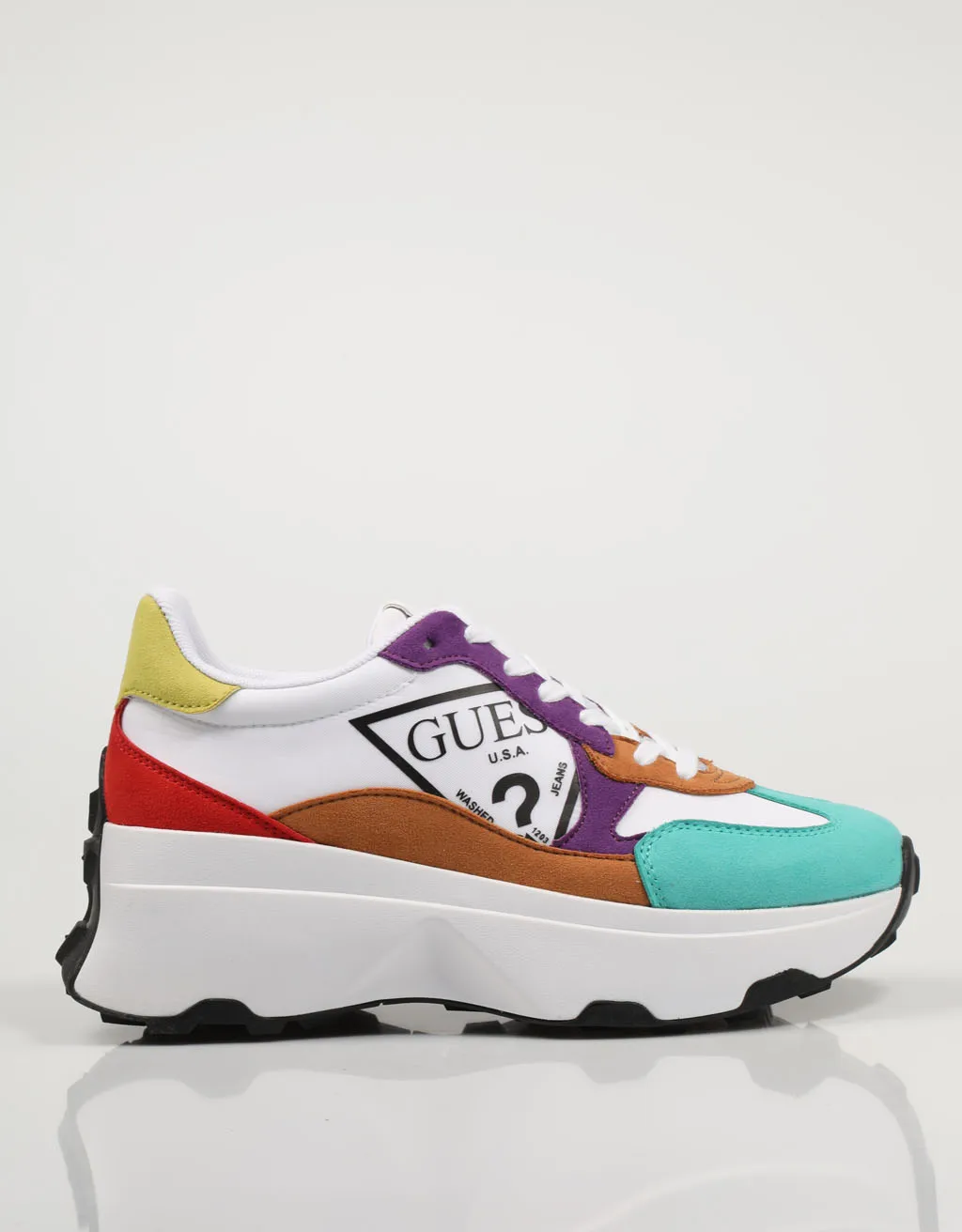 GUESS ZAPATILLAS CALEBB MULTI FL7CBB FAB12 Multicolor Lona Mujer – Multicolored SNEAKERS Woman 76131