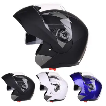 

JIEKAI Motorcycle Helmet Flip Up Unveiled Headpiece with Double Lens Electric Bike Men∠s Anti-Fog All Seasons Helmet