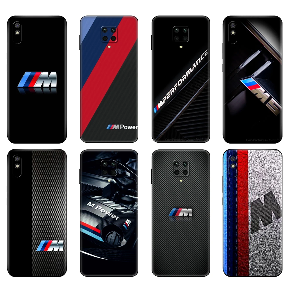 Черный чехол из ТПУ для Xiaomi Redmi 7A 8 8A 9 9A 9C Note 8T Pro T 9S Bmw синий красный спортивный