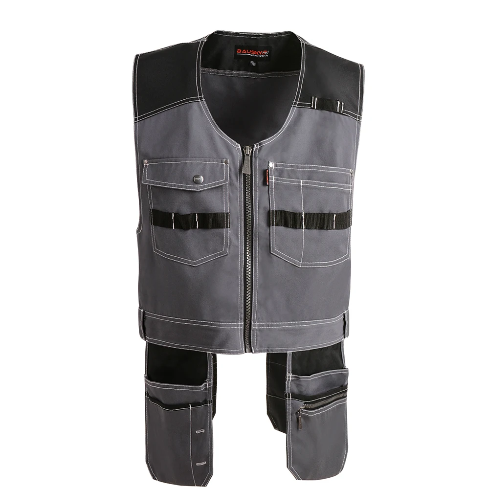 Men Male Female Outdoor Workwear Work Vests Multifunction Tool Multi Pockets Vests