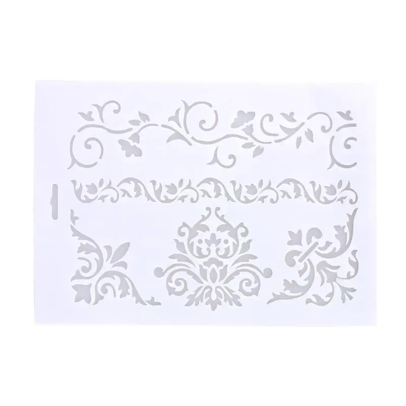 

Flower Vine Cake Stencil Fondant Candy Template Buttercream Spray Mould DIY Decorating Plastic Cookies Stencil Cake Tools