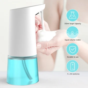 

300ml Waterproof Foam Liquid Dispenser Automatic Soap Dispenser Sensor Touchless Hand Washer Soap Dispenser Pump