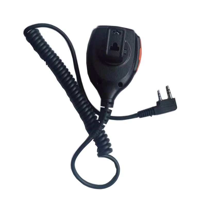 WURUI 2-контактный PTT непромокаемые мини Динамик микрофон для KENWOOD RETEVIS BAOFENG UV-5R UV-82 888S двухстороннее радио иди и болтай Walkie Talkie