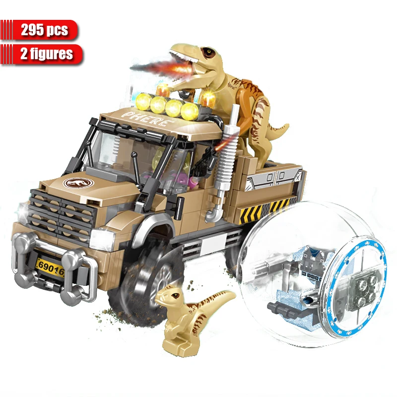 Парк Динозавров Юрского периода строительные блоки динозавры транспорт