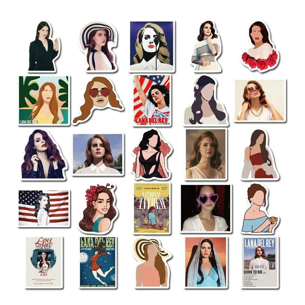 Lana del Rey Sticker  Adesivos sticker, Adesivos para impressão, Adesivos