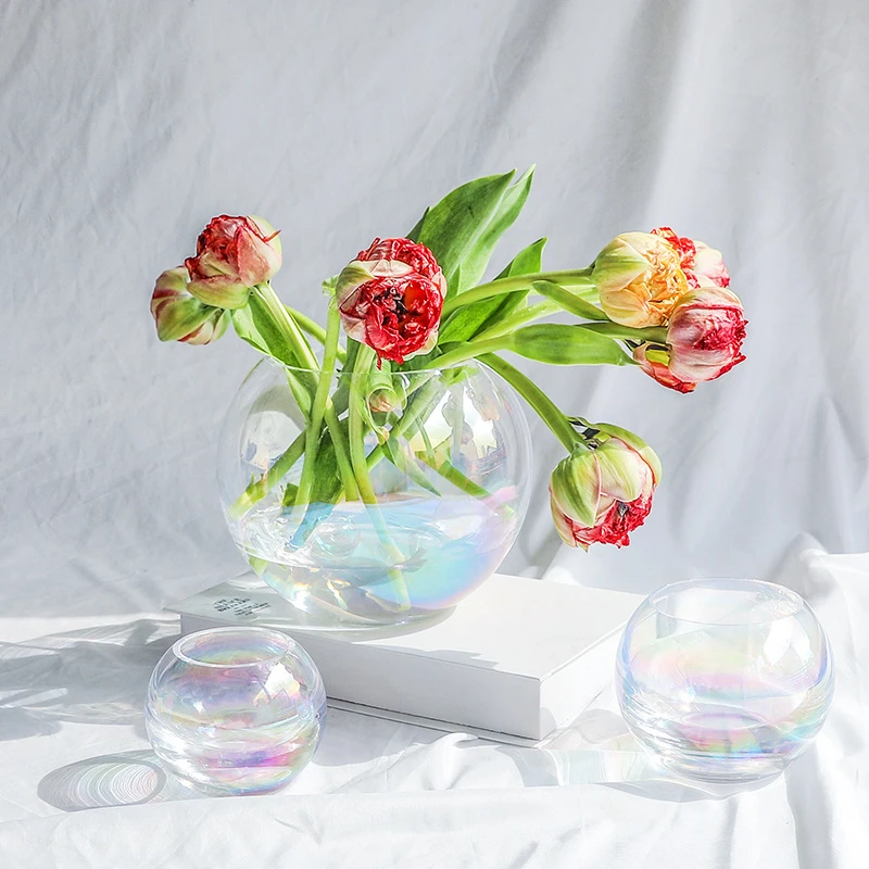 Vase à fleurs en verre Style nordique, Arrangement de fleurs en verre,  moderne et Simple, décoration pour la maison | AliExpress