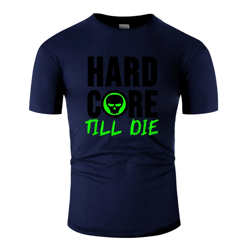 Men-Navy Blue Забавная Повседневная Базовая hardstyle рубашка hardcore festival raver, подарок, футболка для мужчин, Мужская футболка с надписью, футболка со слоганом, Топ - Цвет: Men-Navy Blue
