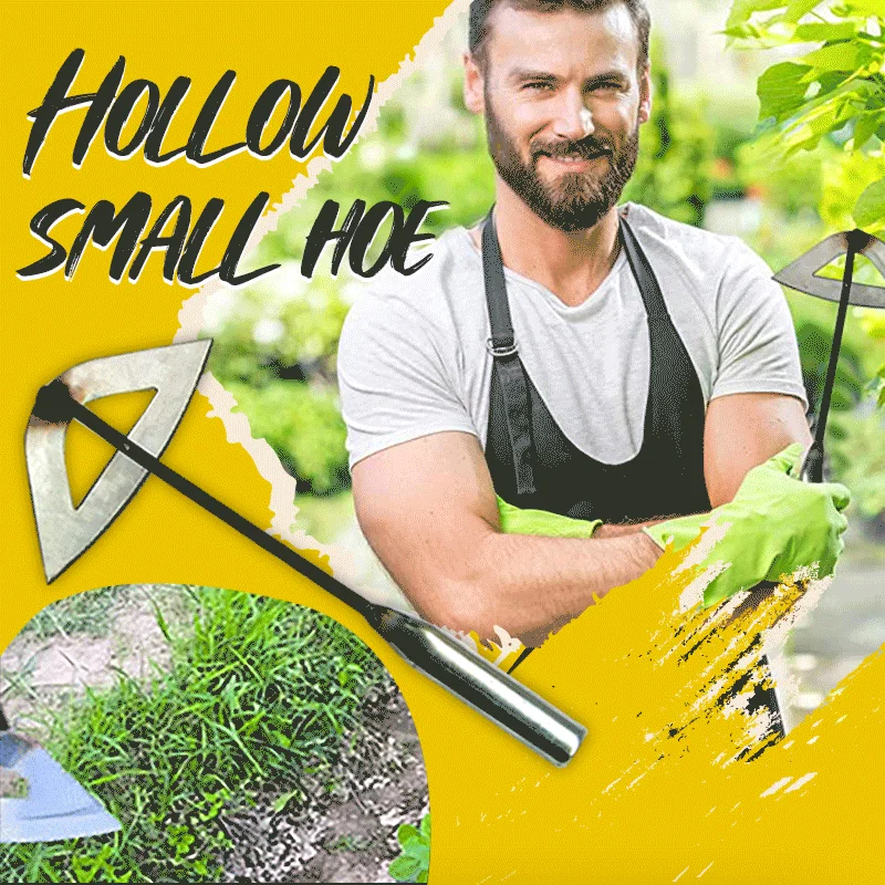 1pc All-steel Hardened Hollow Hoe Handheld Weeding Rake Planting Vegetable Farm Garden Agriculture Tool Weeding Accessories