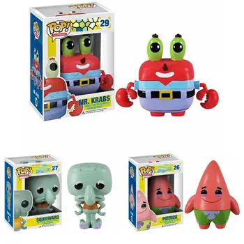 

Funko POP SQUIDWARD PATRICK Mr. Krabs PVC Action Figure Collectible Model toys for chlidren birthday Gift