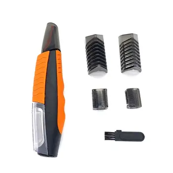 

2 in 1 Electric Nose Ear Trimmer,Men's Hair Remover Switchblade Hair Trimmer for Hair Removal Eyebrow Shaping,Orange