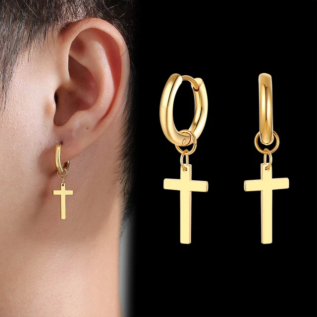 Minimalist Cross Dangle Earrings for 