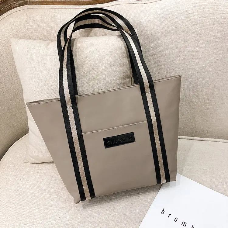 

Bag Women's 2018 New Style Wide-Strap Pu Tote Bag Processing Women's Portable Shoulder Bag