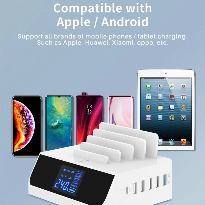 Tongdaytech Multi USB Charger Quick Charge QC 3.0