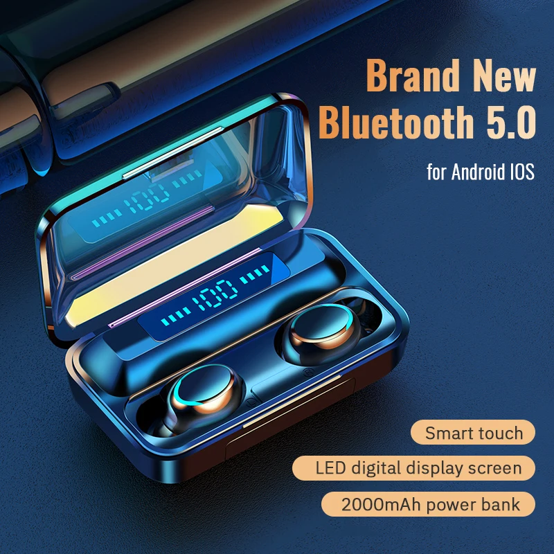 Extra Bass Беспроводной наушники светодиодный сенсорный Управление Bluetooth игровой