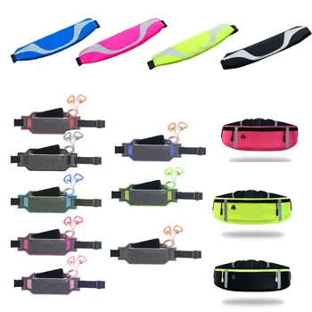 

Unisex Running Belt Phone Pouch Adjustable Waist Bag Men Women Casual Reflective Strip Sports Travel Fanny Pack Bum Bag 15 Style