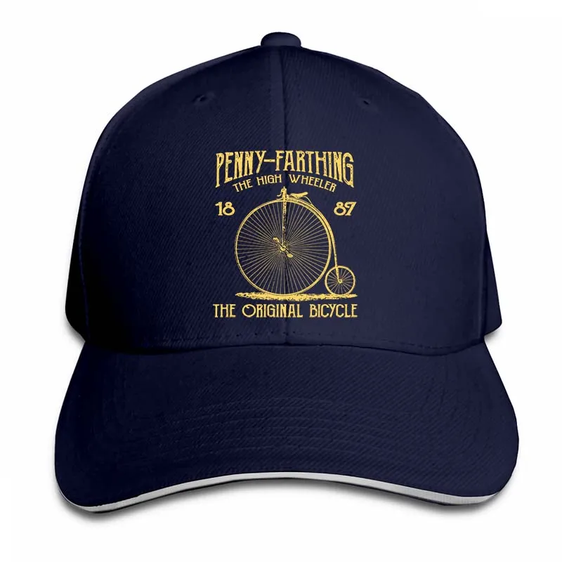 Penny Farthing велосипедная Ретро винтажная велосипедная бейсболка Мужская Женская кепка для водителя грузовика модная Регулируемая Кепка - Цвет: 2-Navy