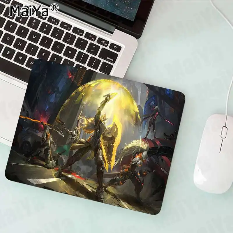Not Lock Edge25x29cm Maiya Печатный проект league of legends leona прочный резиновый коврик для мыши резиновый ПК игровой коврик для мыши - Цвет: Not Lock Edge25x29cm