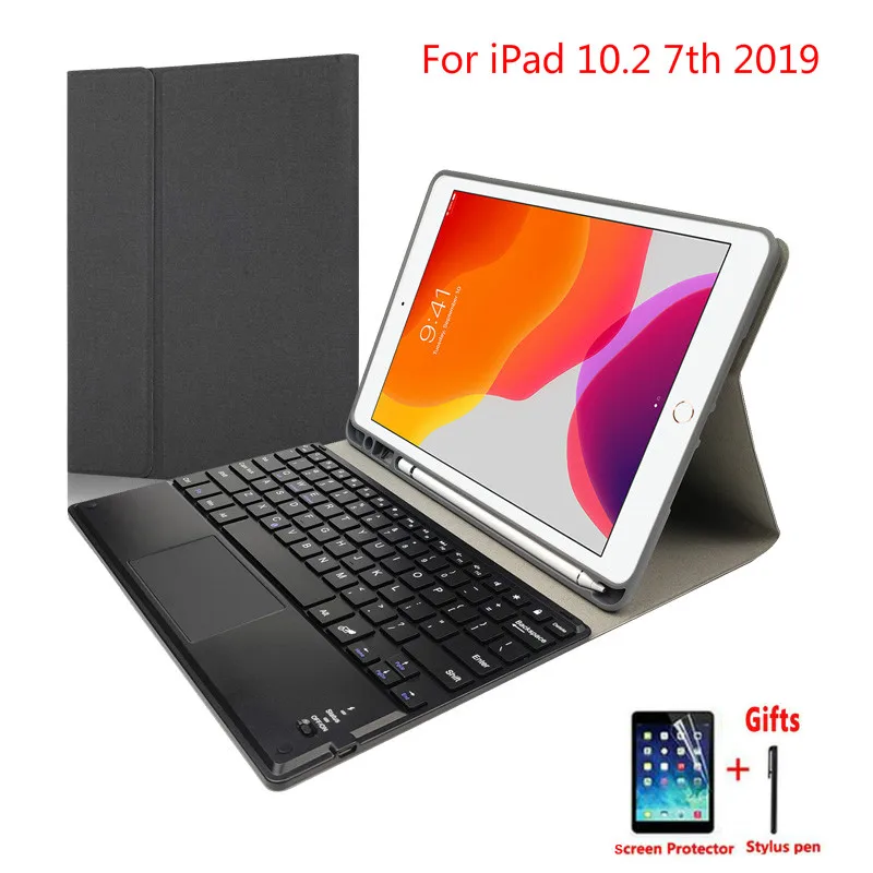 Чехол со слотом для ручки iPad 10 2 8 7 го поколения A2200 A2198 A2232 A2197 съемная подставка