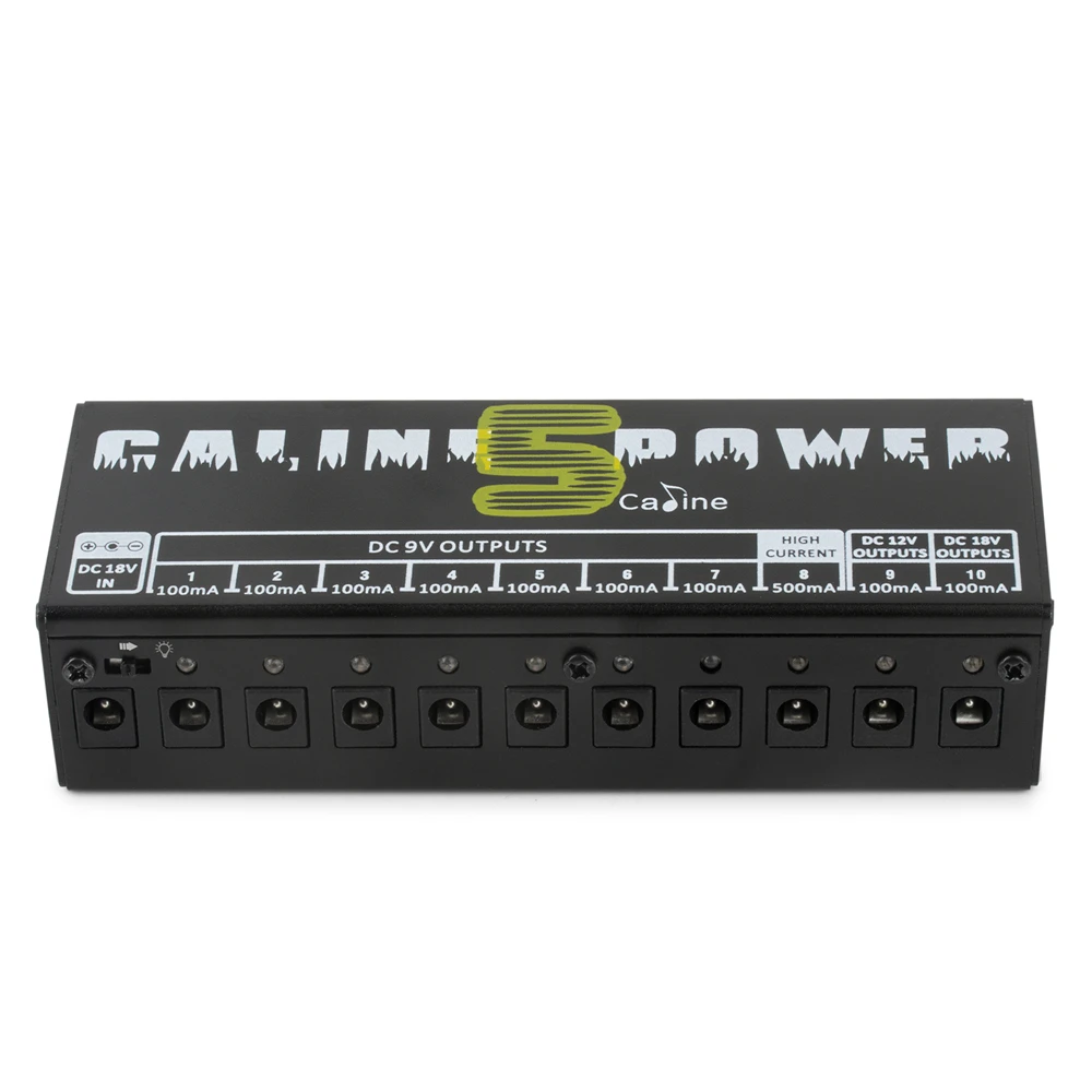 Fonte de Alimentação Sintonizador de Energia Proteção contra Sobrecorrente Caline Guitarra Efeito Pedal 10 Saídas Isoladas 9v 12v 18v Curto-circuito - Cp-05 - Image 2