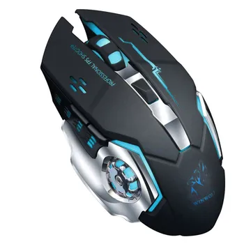 

Mouses Rechargeable 2.4Ghz Wireless Game Mouse with USB Receiver,7 Colors Backlit Mini Mouse Gamer Mice for PC Laptop-L917
