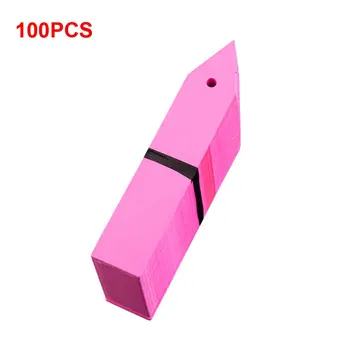 

100pcs Garden Markers Reusable Waterproof Hanging Tags Plant Labels PVC Nursery Seedling Greenhouse Easy Clean Solid Mark Tool