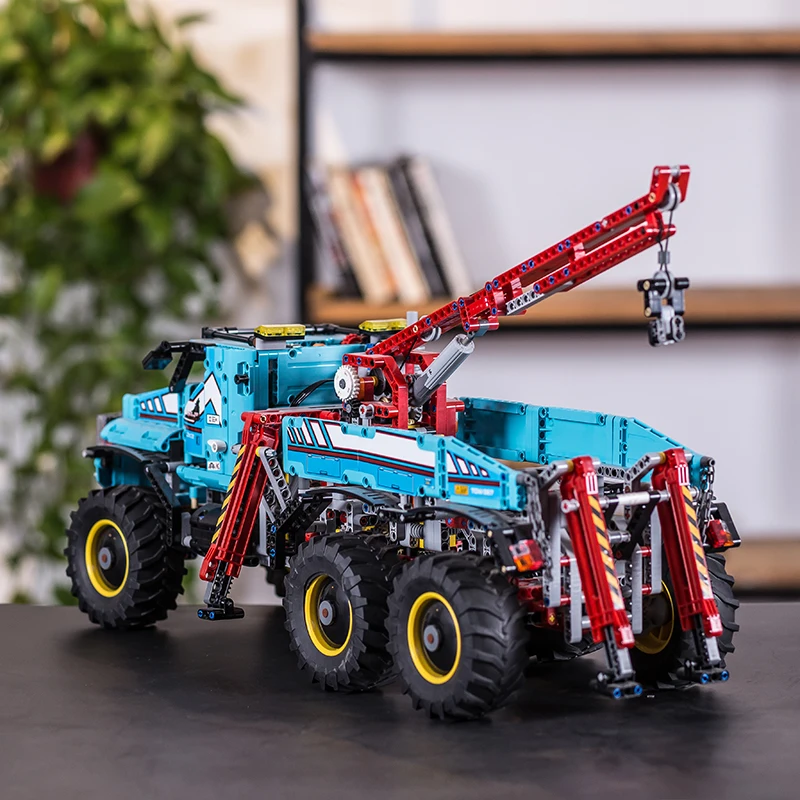 Technic Series 6x6 вездеход буксировщик RC автомобиль 42070 пульт дистанционного управления строительные блоки для детей игрушки Детский подарок