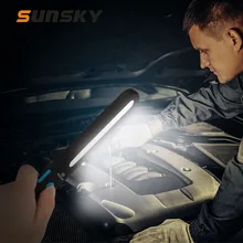 Ручной светодиодный светильник для ремонта автомобиля, USB-зарядка, сильный магнитный Рабочий фонарь для кемпинга Ручной светодиодный светильник для ремонта автомобиля, USB-зарядка, сильный магнитный Рабочий фонарь для кемпинга