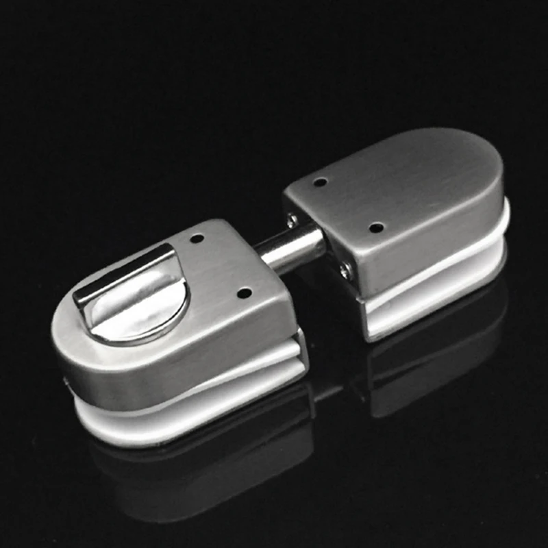 Stainless Steel,Glass Door Latches Lock/Bolt,138A,Without Drilling,For Double Glass Door, Frameless Glass Door