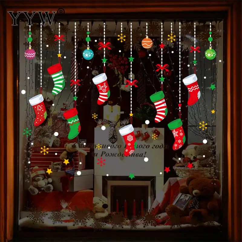 

Christmas Wall Sticker Stickers Window Cute Stickers For Home Window Decoration Scrapbooking Wall Bedroom Decor Wholesale