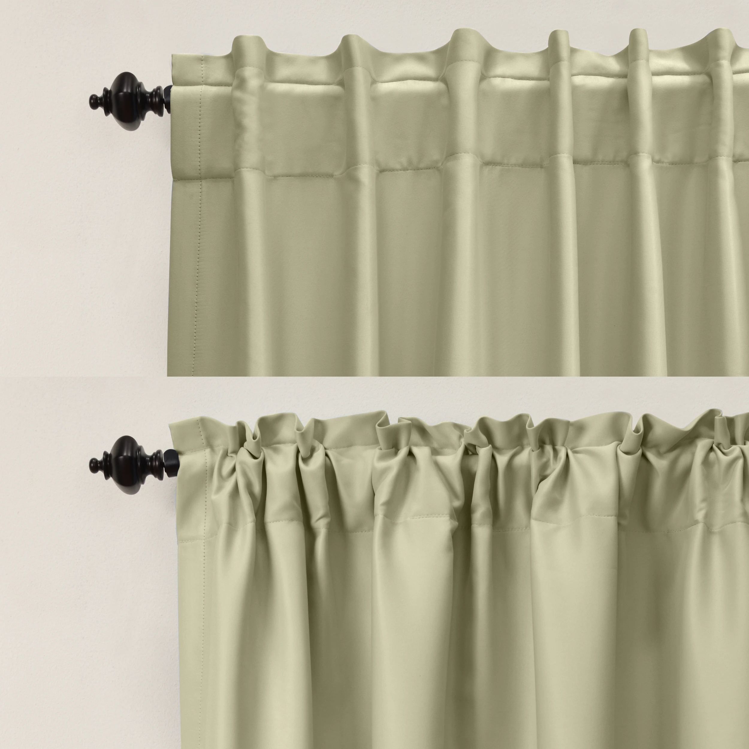 Solid Color Thermal Insulated 90% + Blackout Curtains for Living Room Bedroom Gray Black Blue Thick Window Curtain Treatment