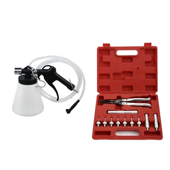 

2 Set Tool Kit: 1 Set Valve Stem Seal Removal + Installer Kit Remover Pliers + Seal Adapters & 1 Set Car Brake Clutch Bleeding F