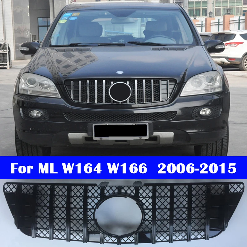 Автомобильный бампер ABS для Mercedes-Benz M-class ML W164 W166 2006-2015 Diamond GT передний гриль