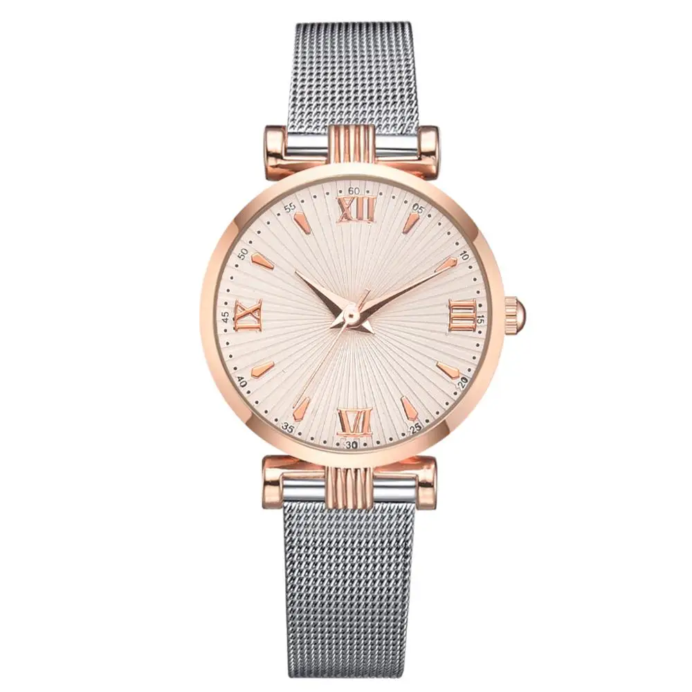 3950 Only 1 Watch 2 Дропшиппинг, женские часы, браслет, набор, серебряный, женский браслет, часы, Повседневный, сетчатый ремешок, платье, кварцевые наручные часы, Relogio Feminino - Цвет: 3950 Only 1 Watch 2