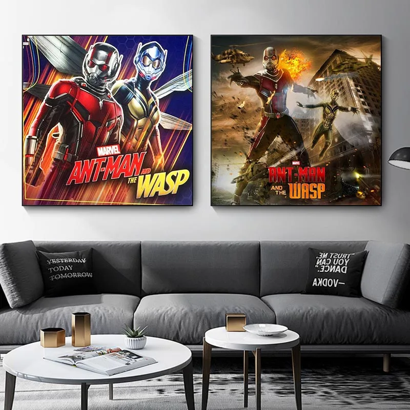 Постеры и печать по мотивам Фильмов Marvel Человек-муравей васп 2018 картины на холсте