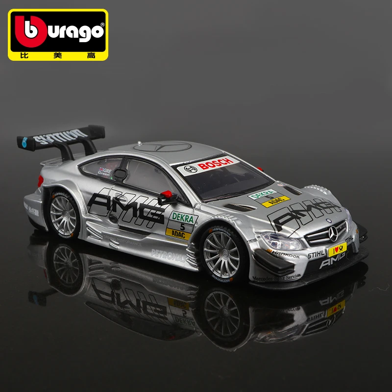 Модель гоночного автомобиля Mercedes AMG RV Bburago 1:32 DTM Трансформер из сплава WRC ралли