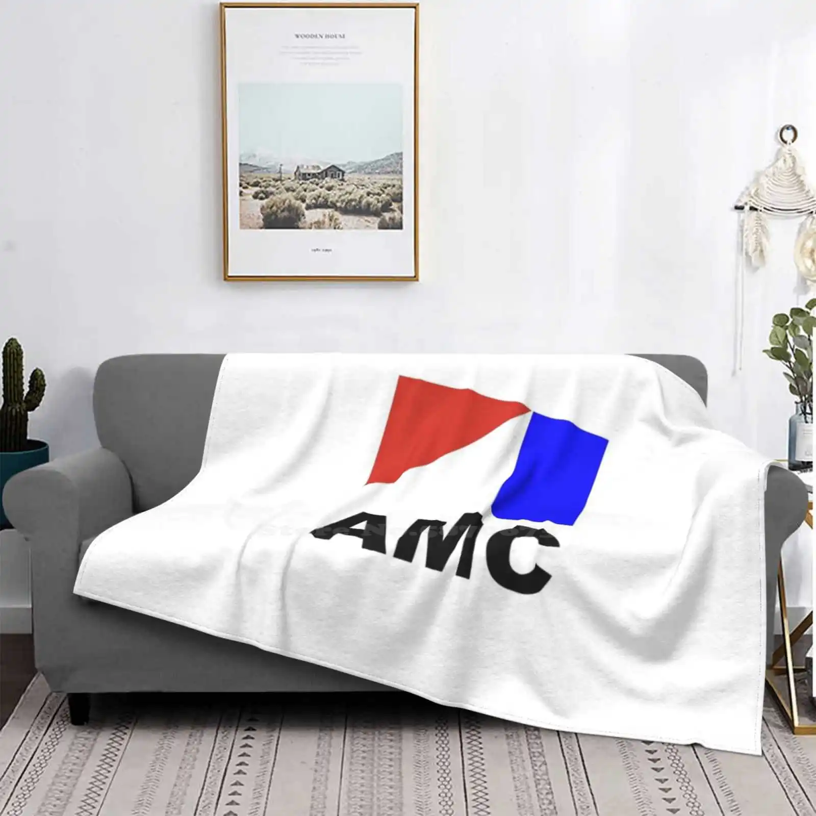 Super Sale - Amc Shaggy Throw Soft Coperta Divano/Letto/Viaggi Love Gifts Amc 4X4 Amc Willys Cherokee È Una Cosa Birra Papà
