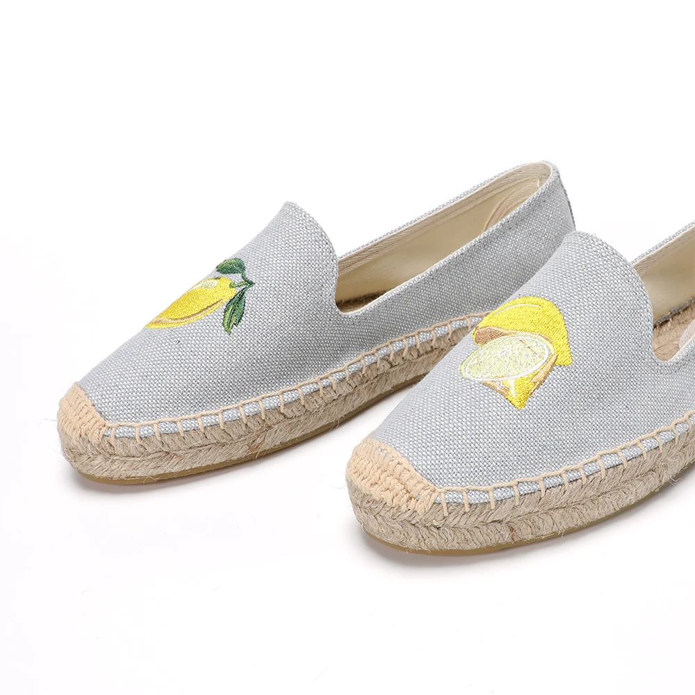 2021 New Zapatillas Mujer Casual Sapatos Tienda Soludos Shoes Flats Size Grey Sandals Platform Espadrilles For Flat Closed Toe 5