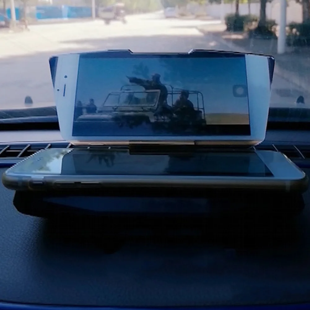 Универсальный стеклянный складной gps дисплей HUD держатель Автомобильная Подставка для телефона навигационная поддержка кронштейн крепление на приборную панель Предупреждение скорости